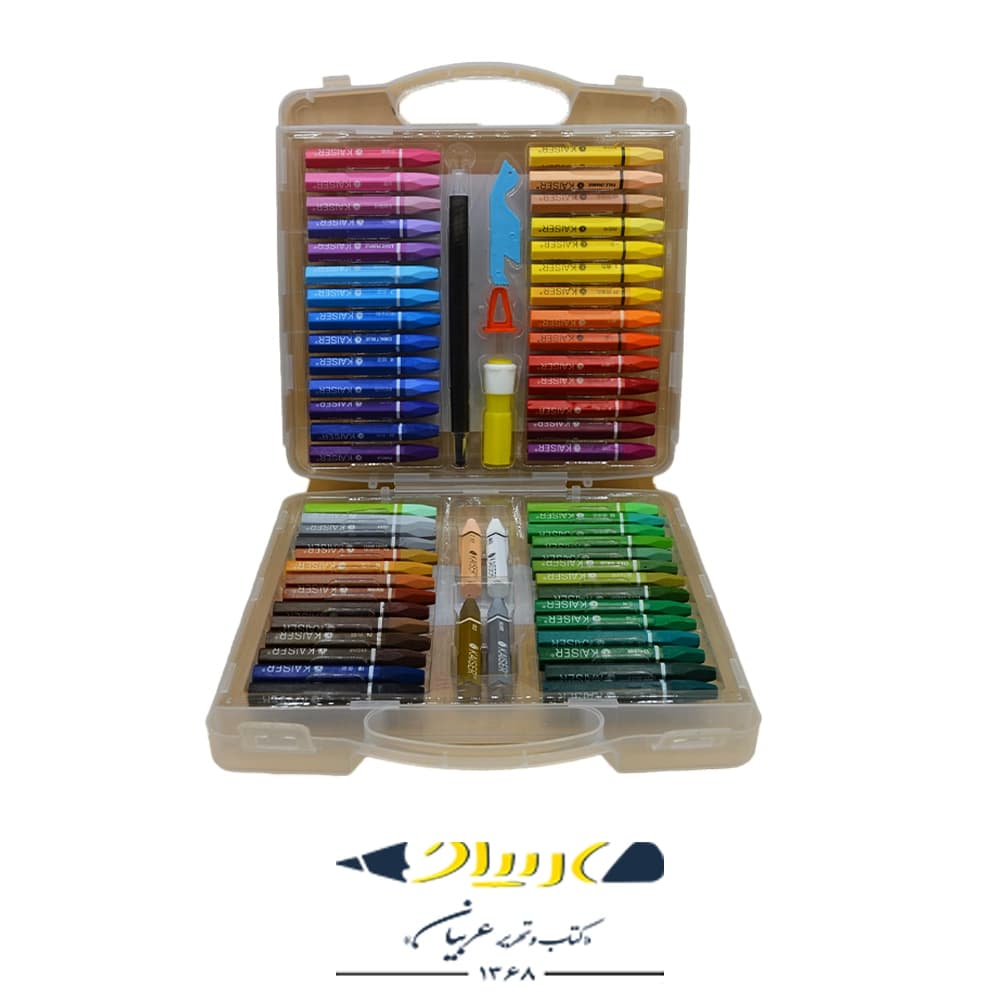 پاستل 55 رنگ طلقی – برند کایزر — تصویر ۳