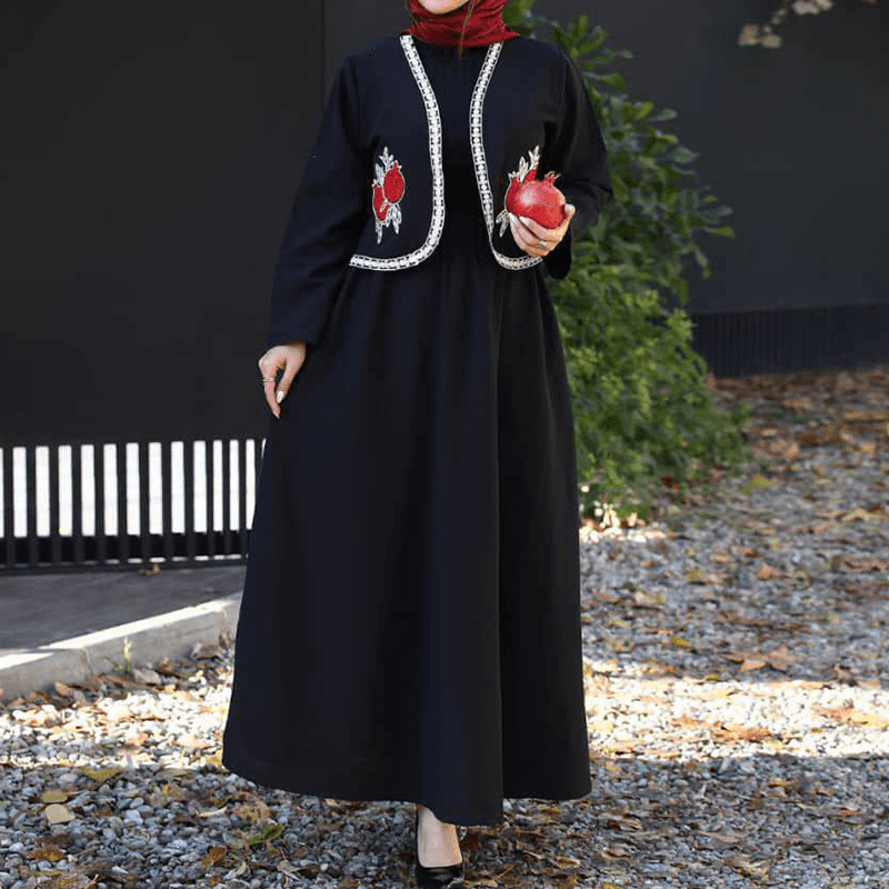 کت ودامن گلدوزی انار (پک 3 عددی)