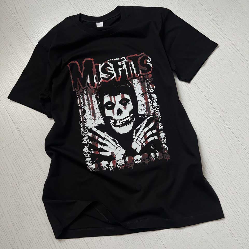تیشرت نخ پنبه طرح Misfits (راک و پانک)