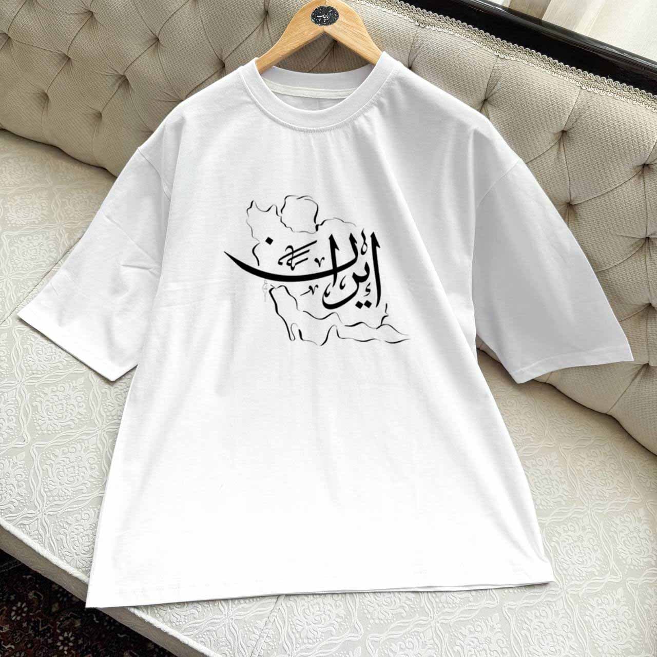تیشرت نقشه ایران تایپوگرافی — تصویر ۳
