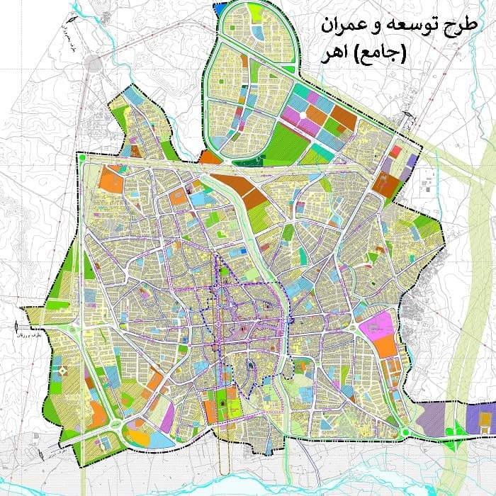 دانلود جدیدترین طرح جامع شهر اهر + آلبوم نقشهها