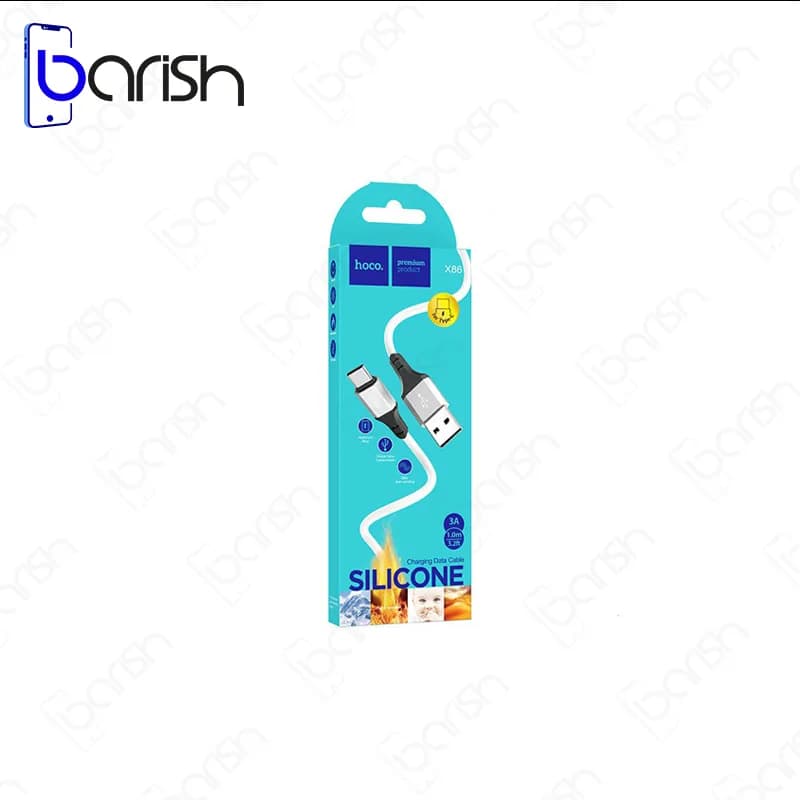 کابل دیتا و شارژ USB به Type-C هوکو مدل X86 — تصویر ۴
