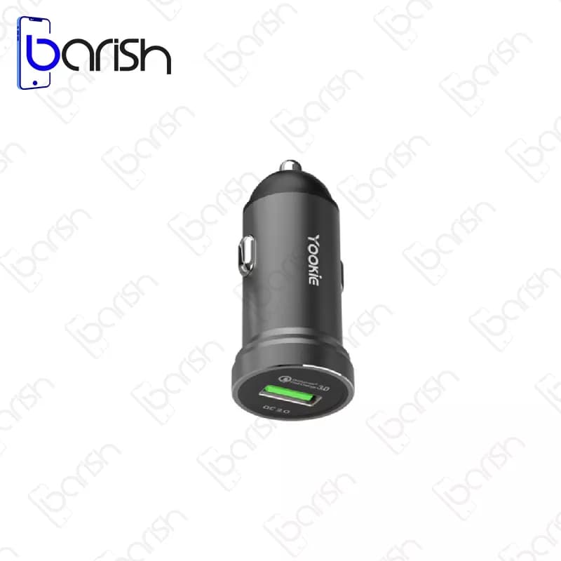 شارژر فندکی فست شارژ 18 واتی یوکی مدل PC2 همراه با کابل تایپ سی