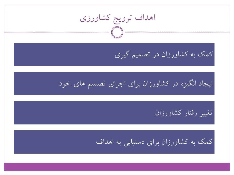 پاورپوینت مبانی ترویج و آموزش كشاورزی — تصویر ۵