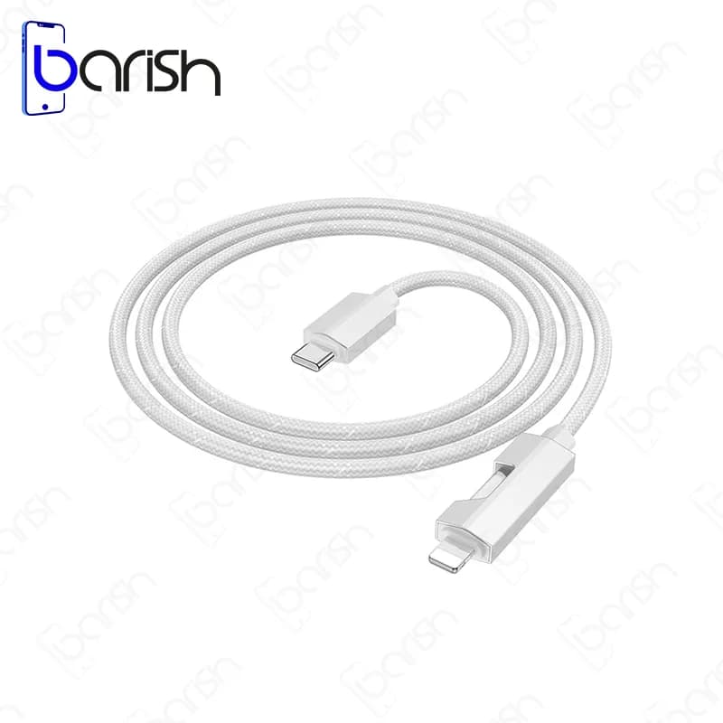 کابل دیتا و شارژ Type-C به لایتنینگ هوکو مدل U123 — تصویر ۴
