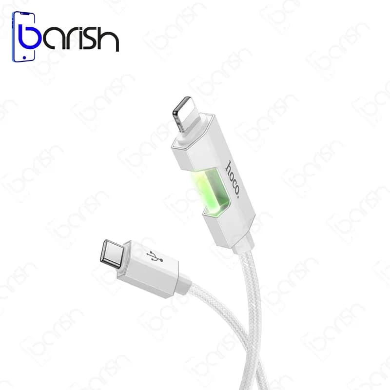 کابل دیتا و شارژ Type-C به لایتنینگ هوکو مدل U123 — تصویر ۲