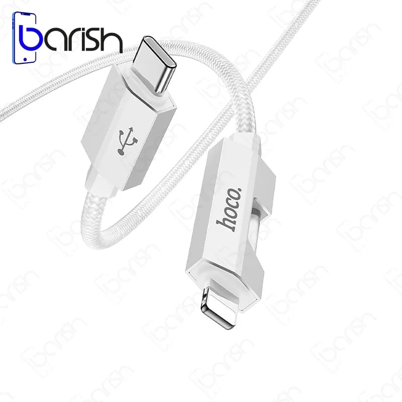 کابل دیتا و شارژ Type-C به لایتنینگ هوکو مدل U123 — تصویر ۳