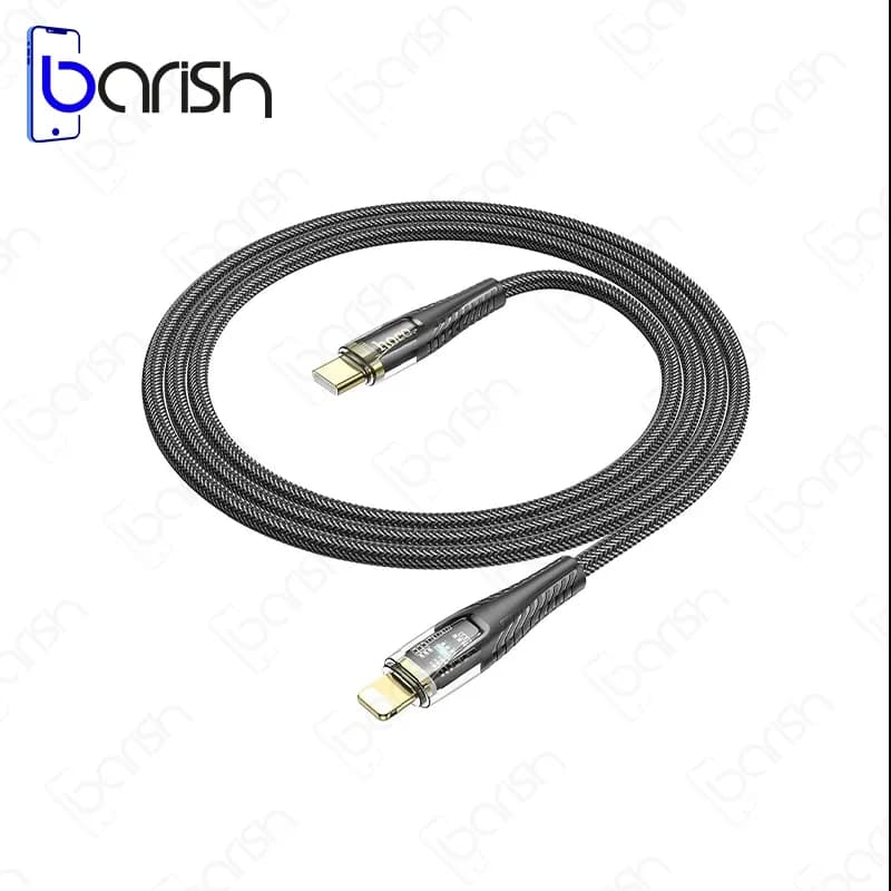 کابل دیتا و شارژ Type-C به لایتنینگ هوکو مدل U121 — تصویر ۶