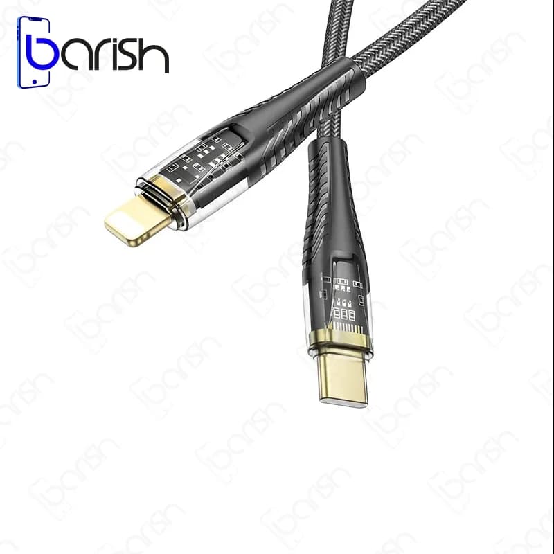 کابل دیتا و شارژ Type-C به لایتنینگ هوکو مدل U121 — تصویر ۲