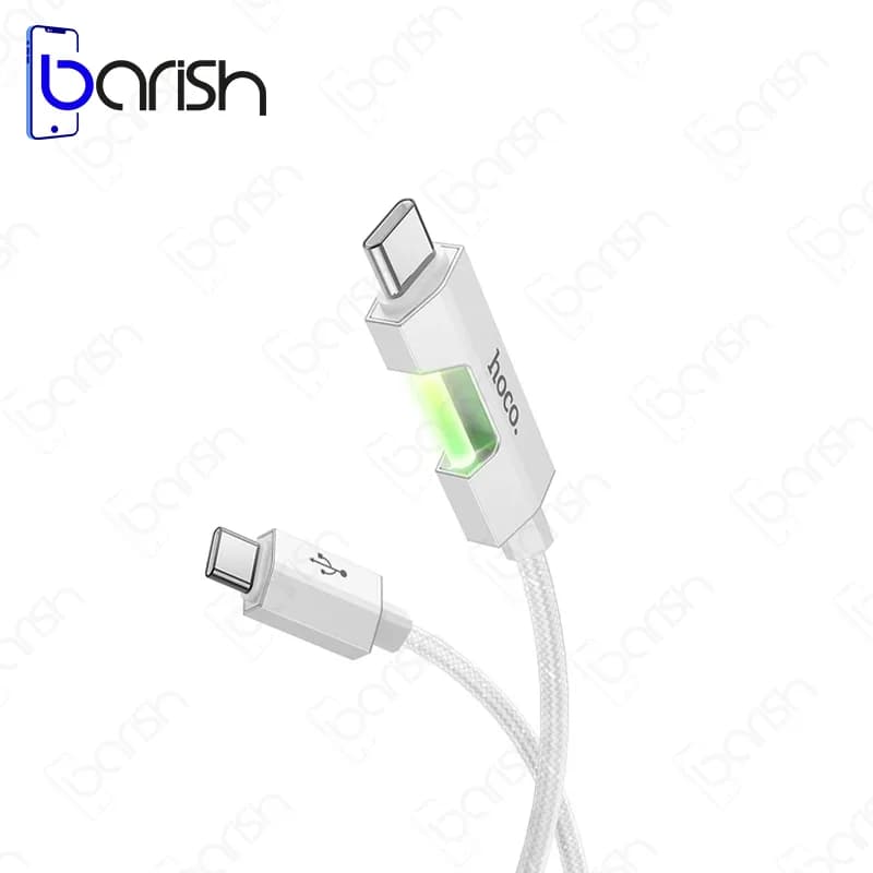 کابل دیتا و شارژ دو سر Type-C هوکو مدل U123 — تصویر ۳