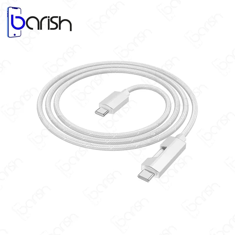 کابل دیتا و شارژ دو سر Type-C هوکو مدل U123 — تصویر ۶