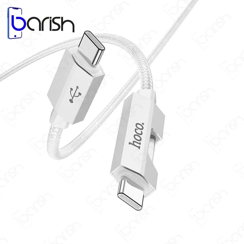 کابل دیتا و شارژ دو سر Type-C هوکو مدل U123 — تصویر ۵