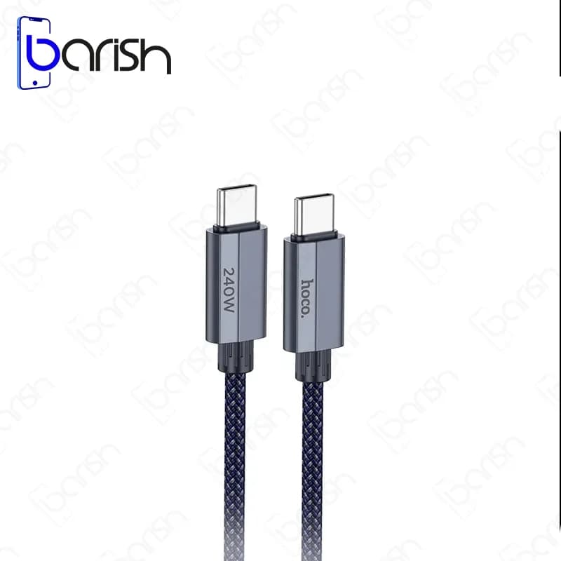 کابل دیتا و شارژ 240وات دو سر Type-C هوکو مدل U134