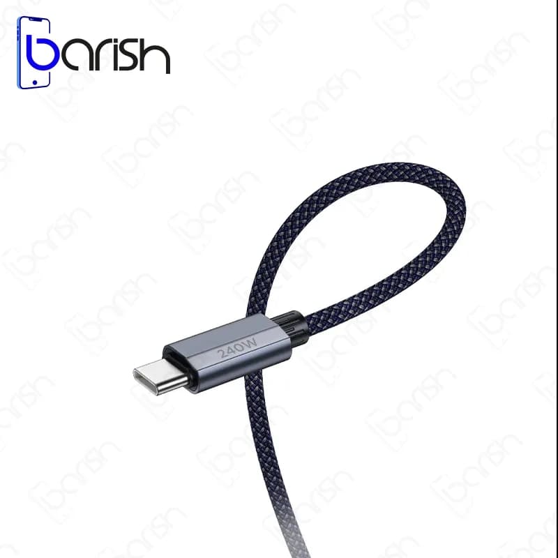 کابل دیتا و شارژ 240وات دو سر Type-C هوکو مدل U134 — تصویر ۳