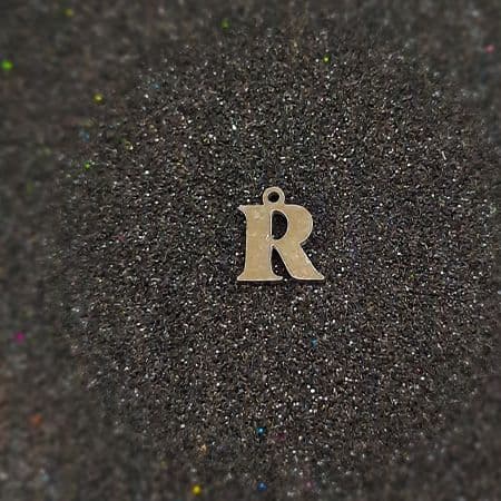 حروف استیل نقره ای لاتین R کد271
