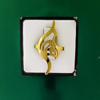انگشتر اسم زهرا استیل فارسی کد173
