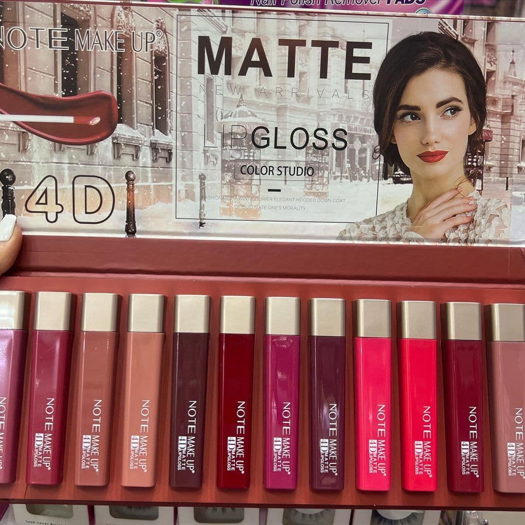 پک 12 رنگ رژلب مایع نوت Note Make Up