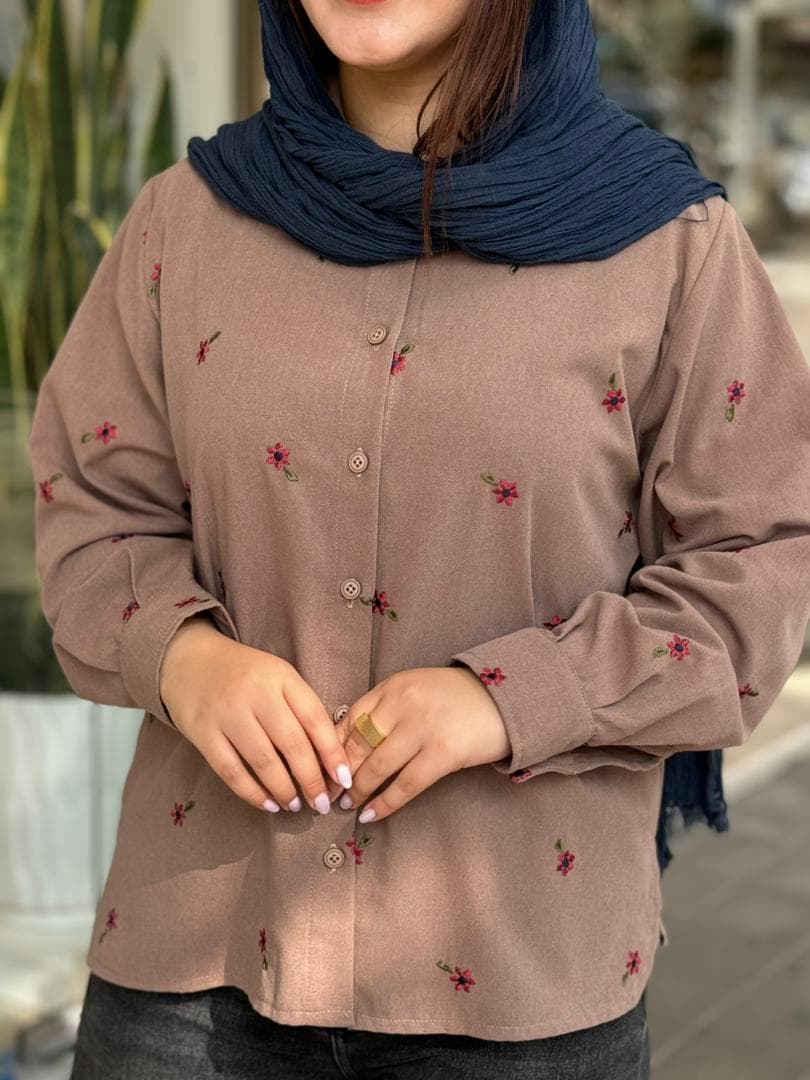 شومیز هانیه نسکافه ای — تصویر ۳
