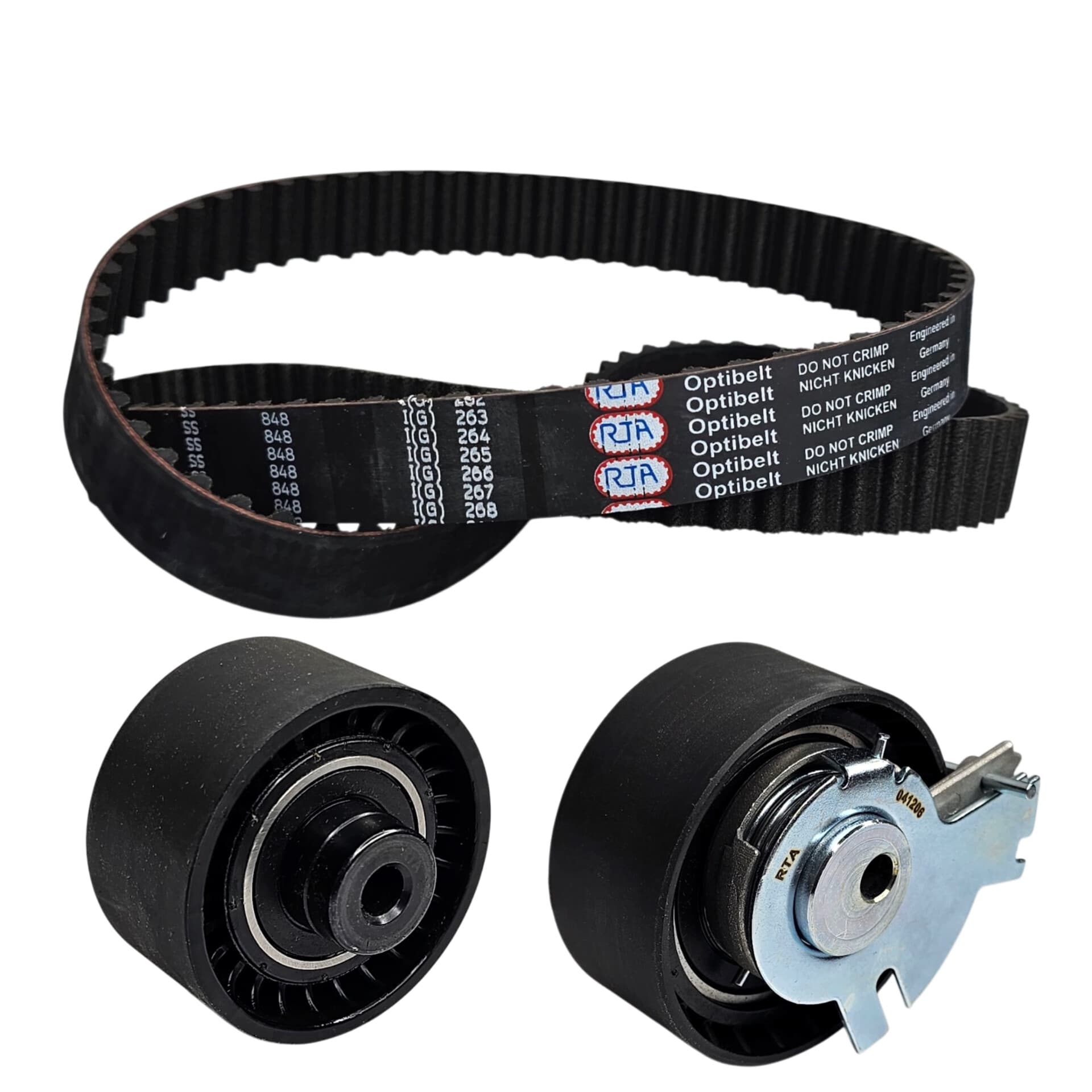 کیت کامل تسمه تایم 134 دندانه پژو 206 تیپ 5- پارس – SLX – رانا اوبتی بلت (OBTI BELT)