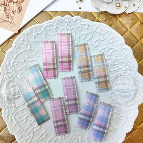 گیره مو دخترانه تق تقی مستطیل 10عددی کد3