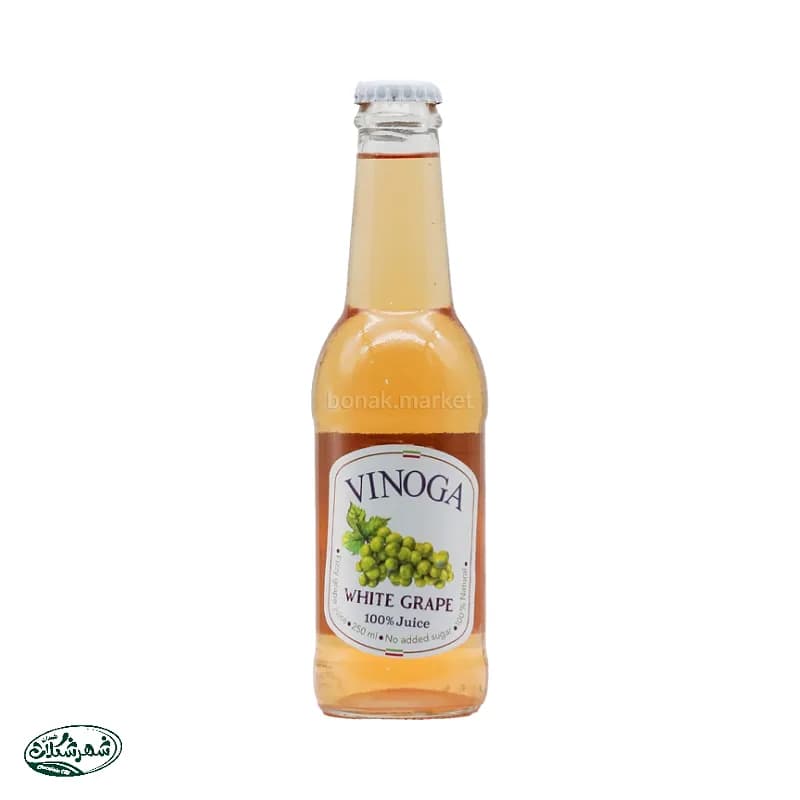 ابمیوه شیشه وینوگا انگور سفید سن ایچ 200م