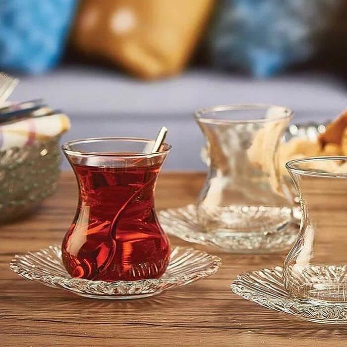 استکان و نعلبکی پاشاباغچه مدل آرورا کد 95961 ست 12 پارچه — تصویر ۵