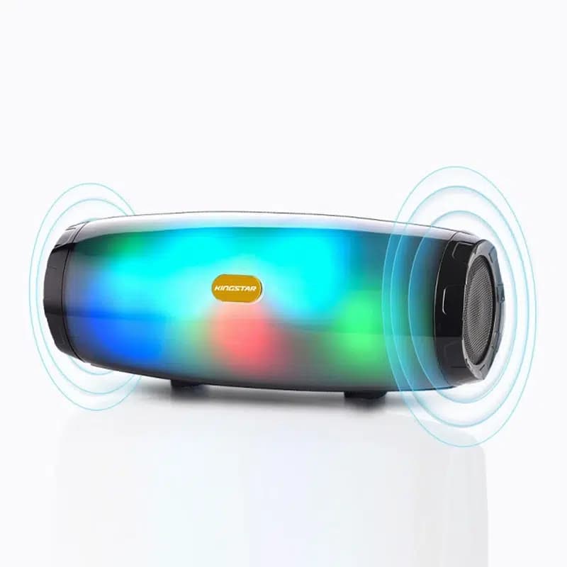 اسپیکر قابل حمل KBS156 با نور RGB | اسپیکر دو تکه بلوتوثی با صدای قدرتمند — تصویر ۷