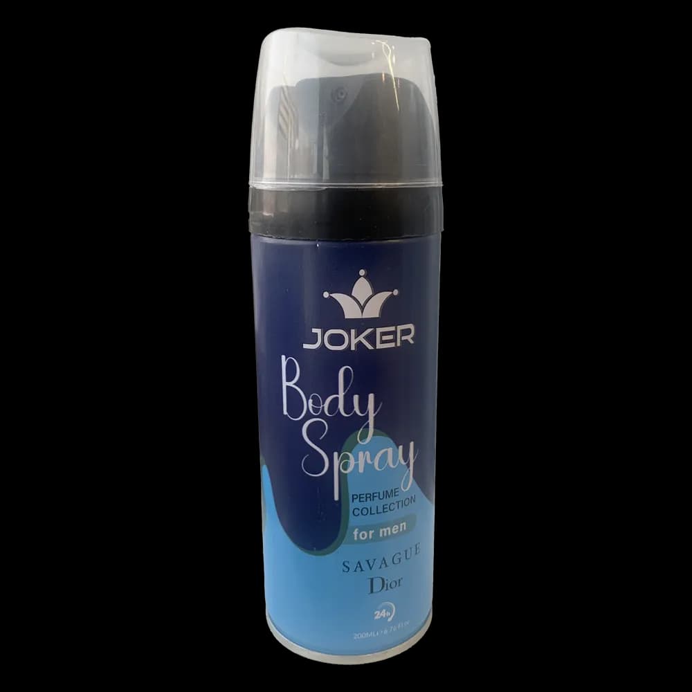 اسپری خوشبوکننده بدن مردانه جوکر (Joker) مدل ساواج دیور (Sauvage Dior) | حجم 200 میلی‌لیتر – رایحه مدرن و جذاب