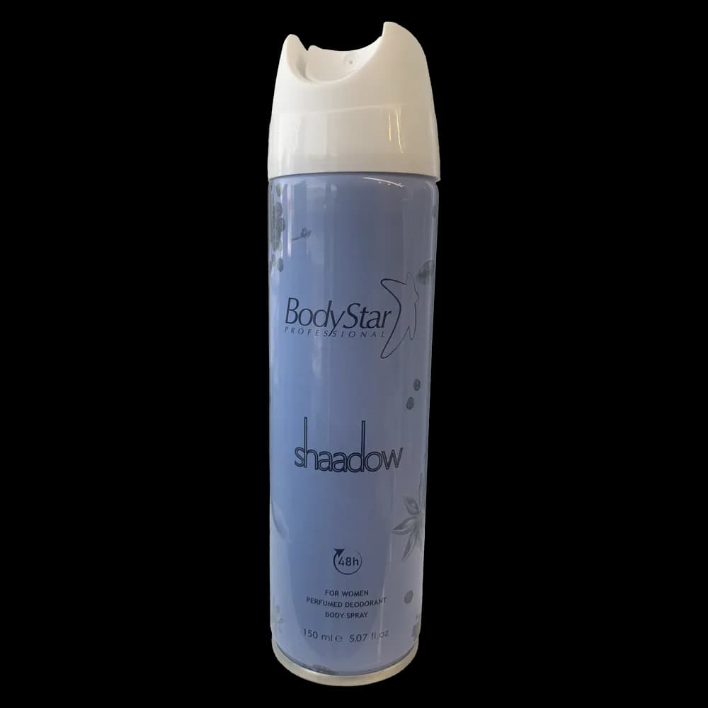اسپری خوشبوکننده بدن بادی استار (Body Star) مدل Shadow (شدو) | حجم 150 میلیلیتر – رایحه خاص و ماندگار