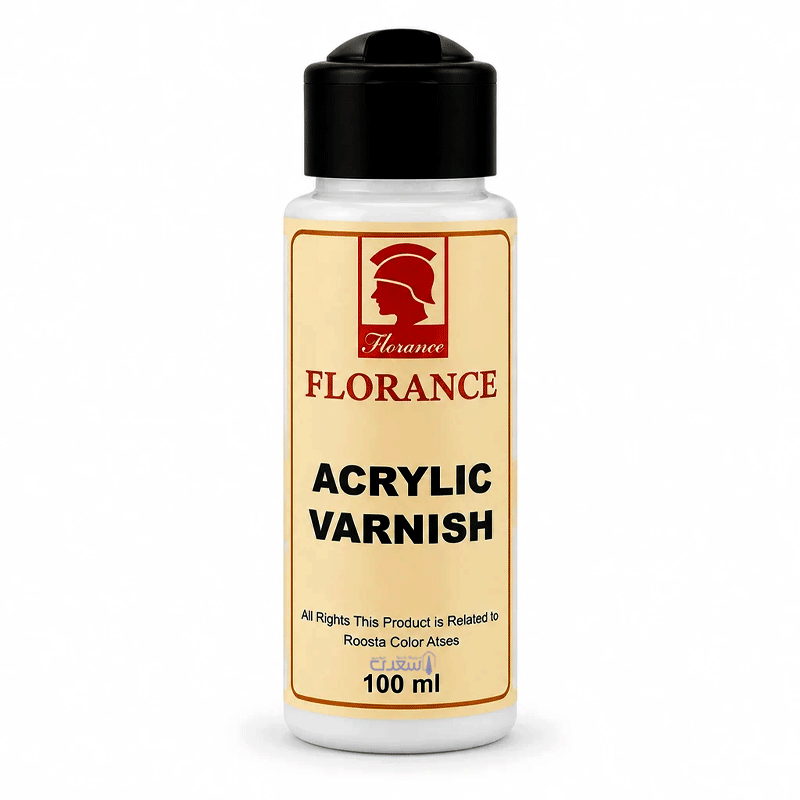 وارنیش اکریلیک براق فلورانس FLORANCE حجم 100 میلیلیتر — تصویر ۲