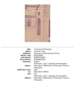 دانلود کتاب Constructive Philosophy