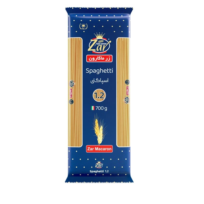 ماکارونی ۷۰۰ گرم زر ماکارون قطر 1.2