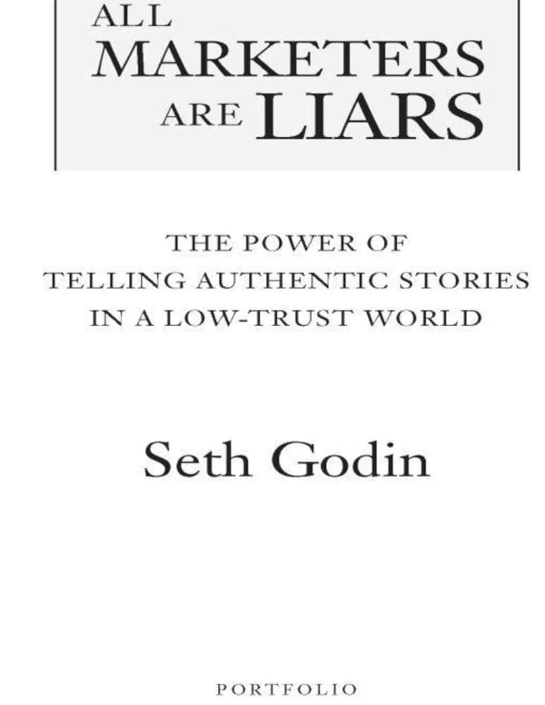 کتاب All Marketers Are Liars: Tell Stories (همه بازاریاب‌ها دروغگو هستند: داستان بگویید) نسخه انگلیسی PDF | ست گادین — تصویر ۲