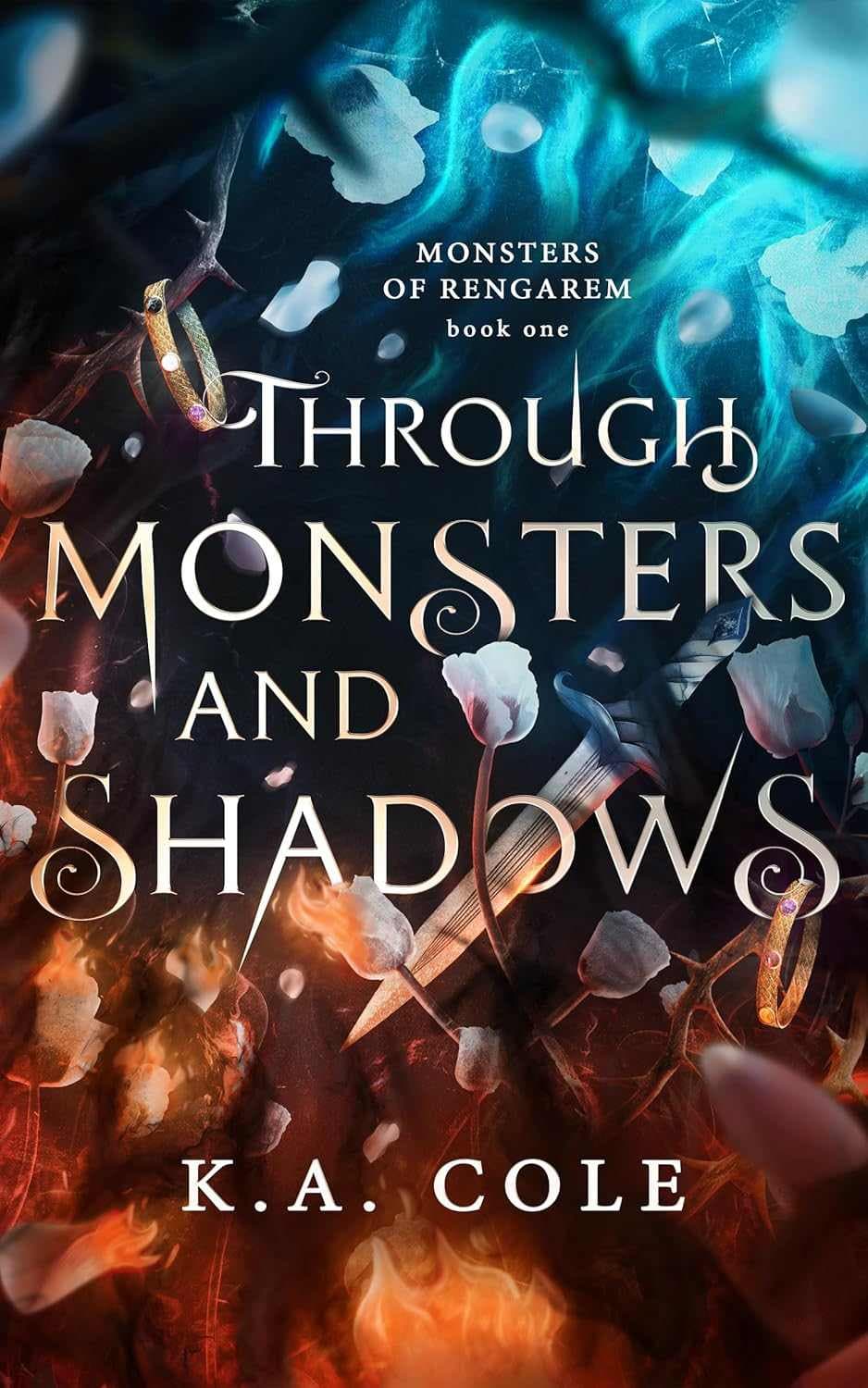 کتاب در میان هیولاها و سایه‌ها (Through Monsters and Shadows) نسخه انگلیسی PDF | کی. ای. کول