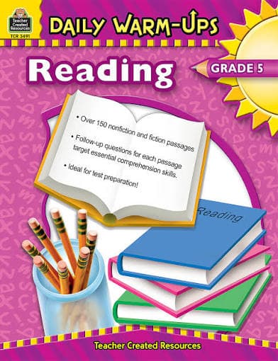 کتاب Daily Warm-Ups: Reading Grade 5 (تمرین‌های روزانه خواندن پایه پنجم) نسخه انگلیسی PDF | سارا کارتشنر کلارک