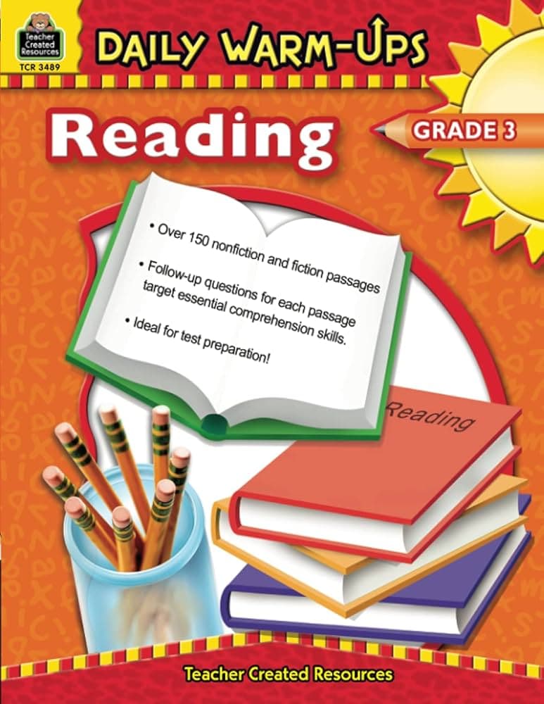کتاب Daily Warm-Ups: Reading Grade 3 (تمرین‌های روزانه خواندن پایه سوم) نسخه انگلیسی PDF | شلا راسل