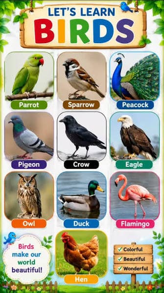 کتاب Birds (پرندگان) نسخه انگلیسی PDF | جین وود