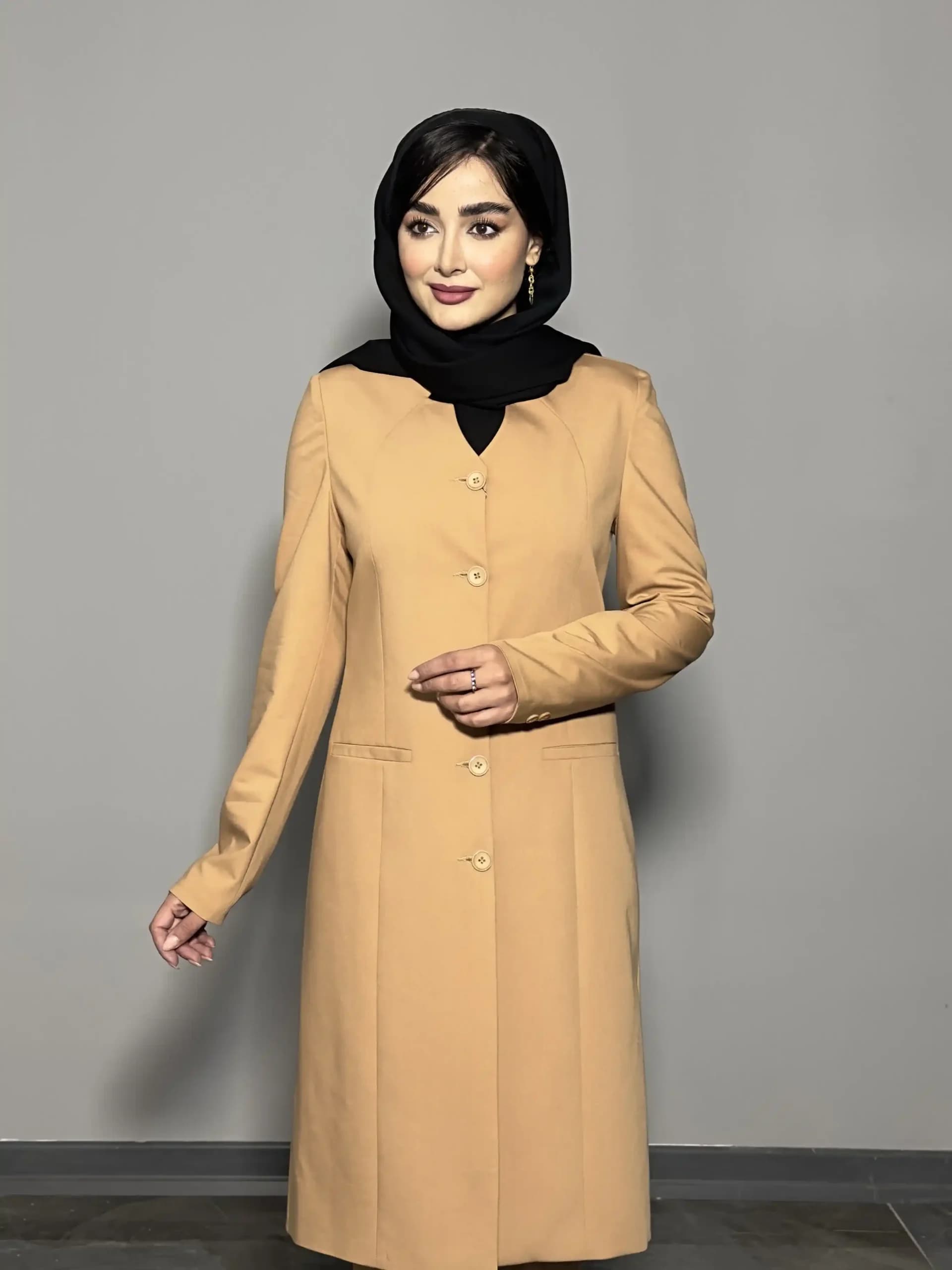 مانتو شلوار فیونا یقه هفت