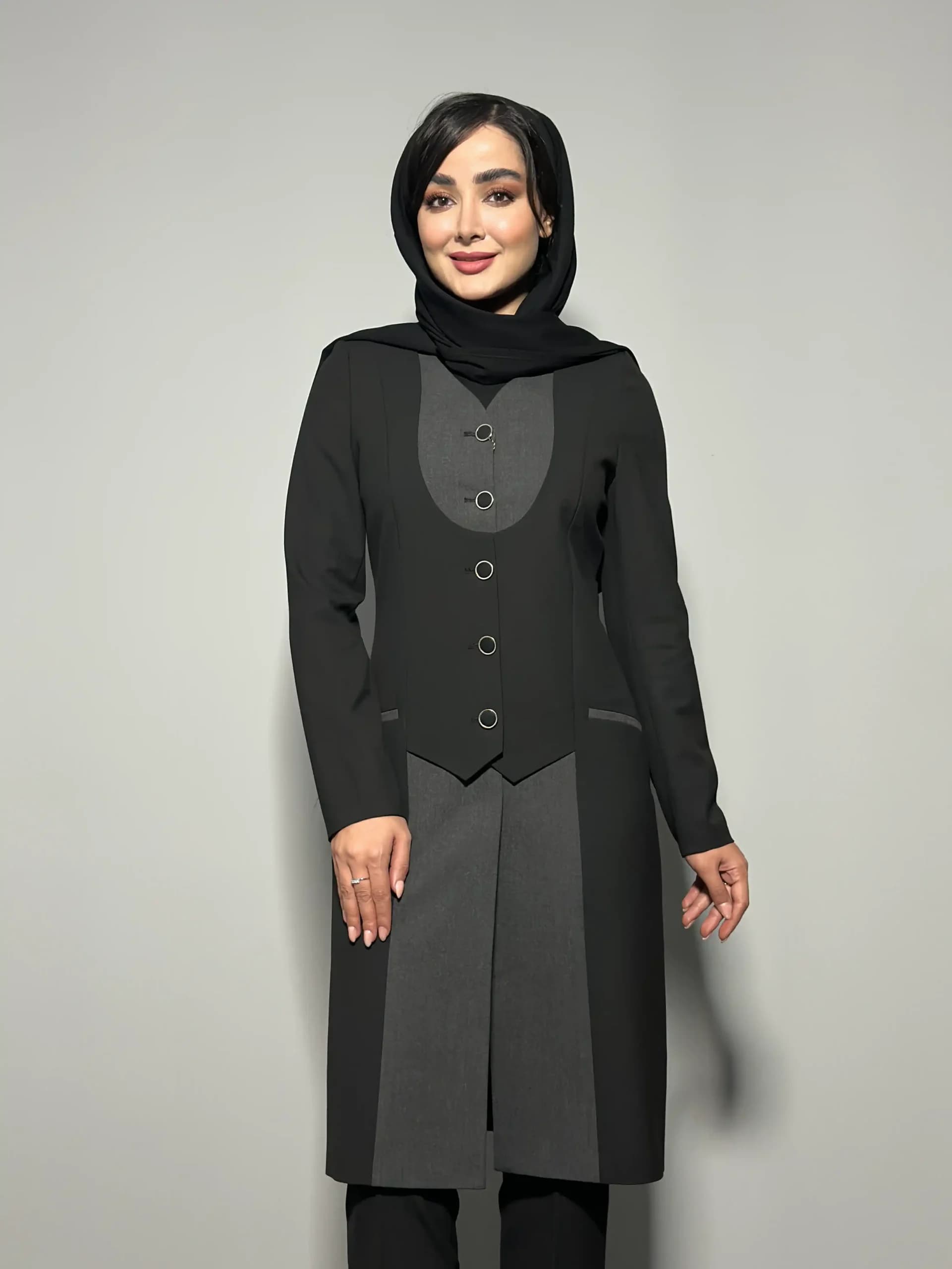 مانتو شلوار ژیله دار