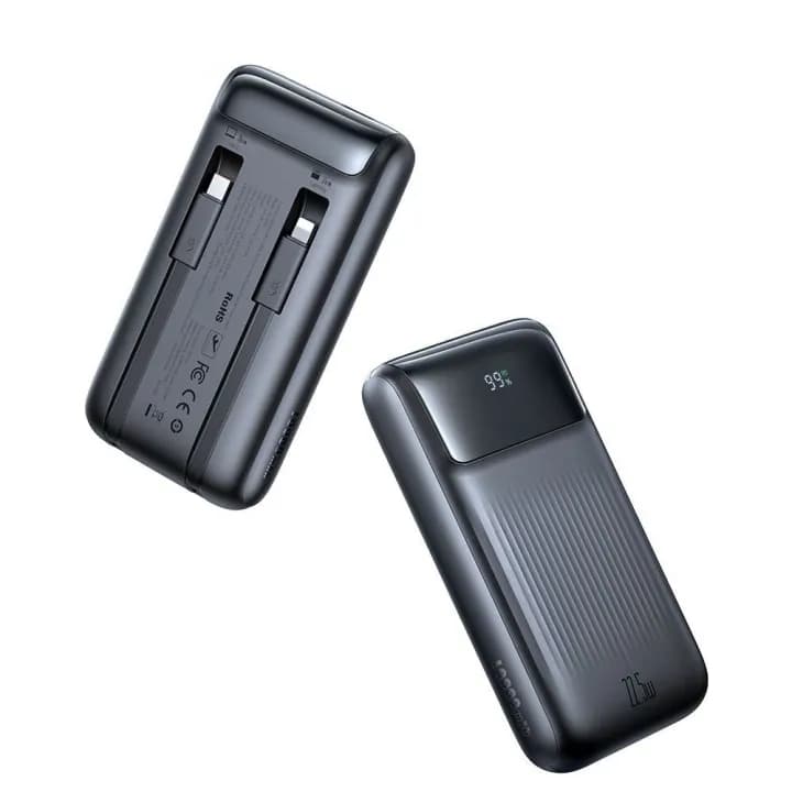 پاوربانک 22.5 وات مک دودو مدل MC-0241ظرفیت 10000mAh همراه دو کابل متصل تایپ سی و لایتنینگ