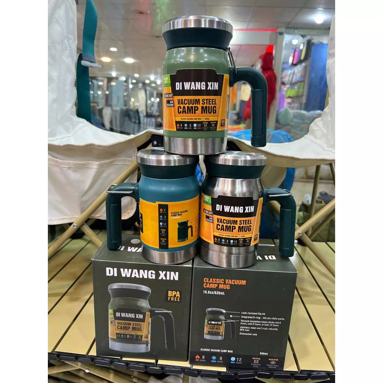ماگ سفری دیوانگ ژین گنجایش 0.620 لیتر مدل MG-304 — تصویر ۳