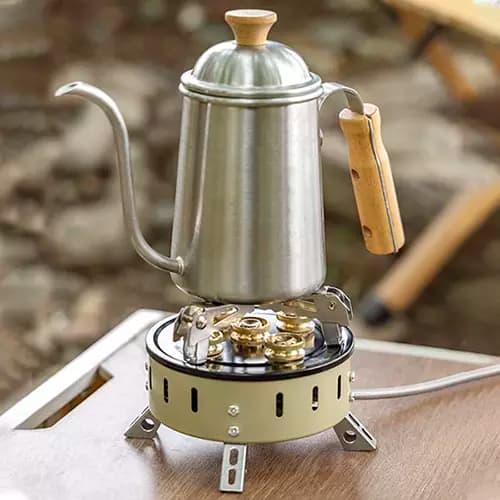 اجاق و سرشعله شلنگ دار 5 مشعل تاشو برند Kaisi Outdoor — تصویر ۲