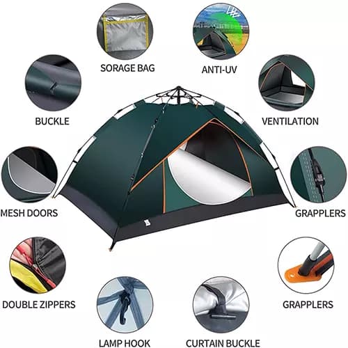 چادر مسافرتی اتوماتیک 4 نفره tent 4 — تصویر ۸