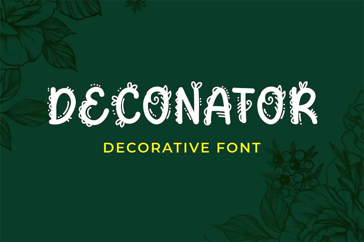فونت تزئینی Deconator