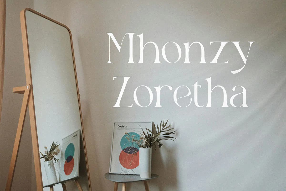فونت مدرن و زیبای Lonety — تصویر ۳