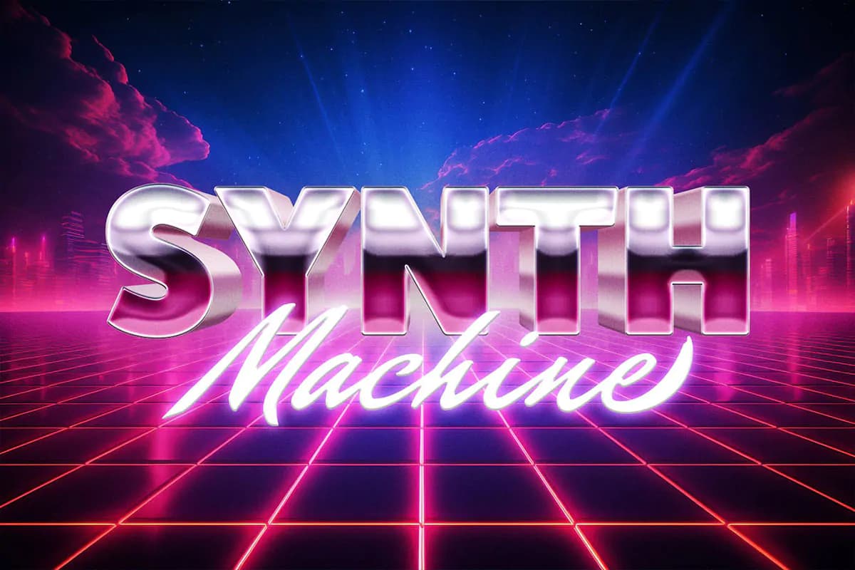افکت متن رترو و قدیمی Retro Wave — تصویر ۴