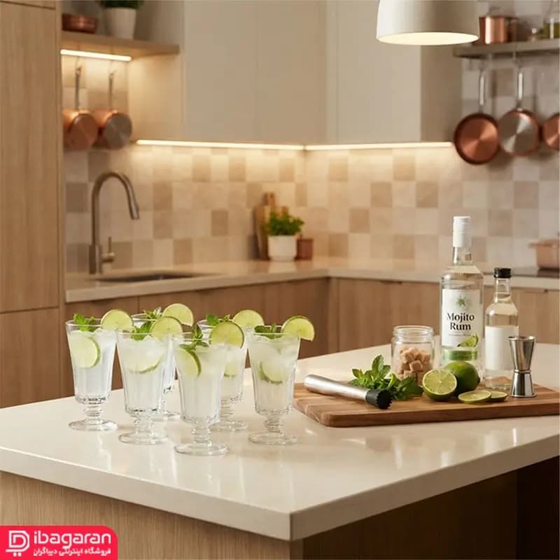 شات 6 عددی پاشاباغچه مدل دیاموند 440186