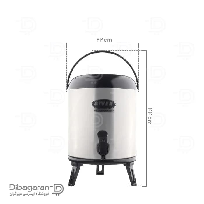 کلمن استیل ریور 8 لیتری کد 8609 — تصویر ۳
