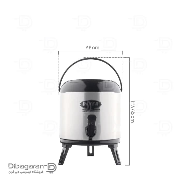 کلمن استیل ریور 6 لیتری کد 8608 — تصویر ۳