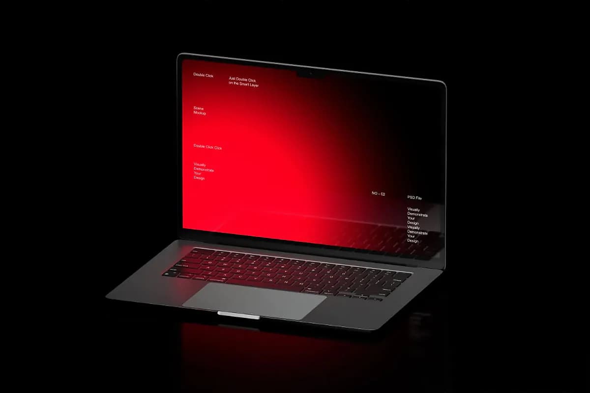 موکاپ مک بوک ایر — تصویر ۱۲